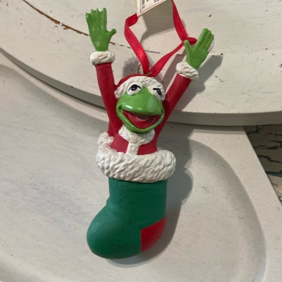 Christmas Vintage Kermit Ornament - Picture 1 of 4